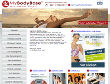 Tablet Screenshot of mybodybase.de